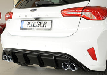 DIFUSOR RIEGER EN NEGRO BRILLO PARA FORD FOCUS MK4 ST-LINE